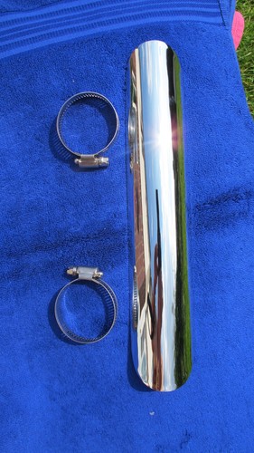Exhaust heat shield chrome - exhaust,